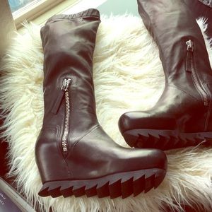 Camilla Skovgaard Black Kid Leather Boot, NWOT Sz6